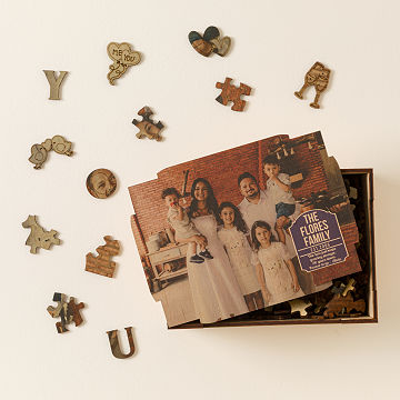 Show Your Love Custom Photo Wooden Puzzle