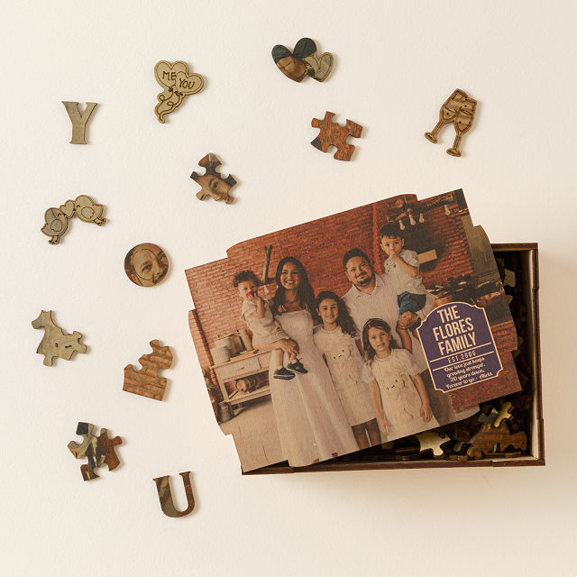 Show Your Love Custom Photo Wooden Puzzle