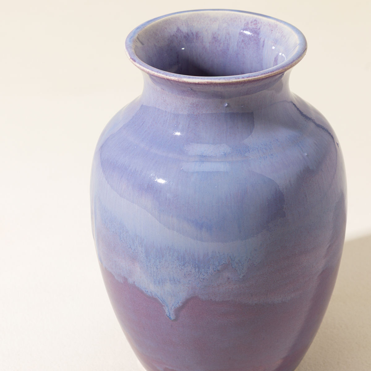 Cremation Memorial Ceramic Vase - Lavender