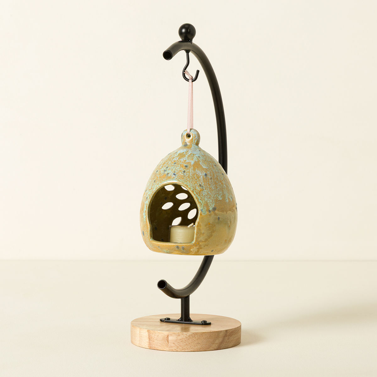 Cremation Memorial Ceramic Luminary - Gold