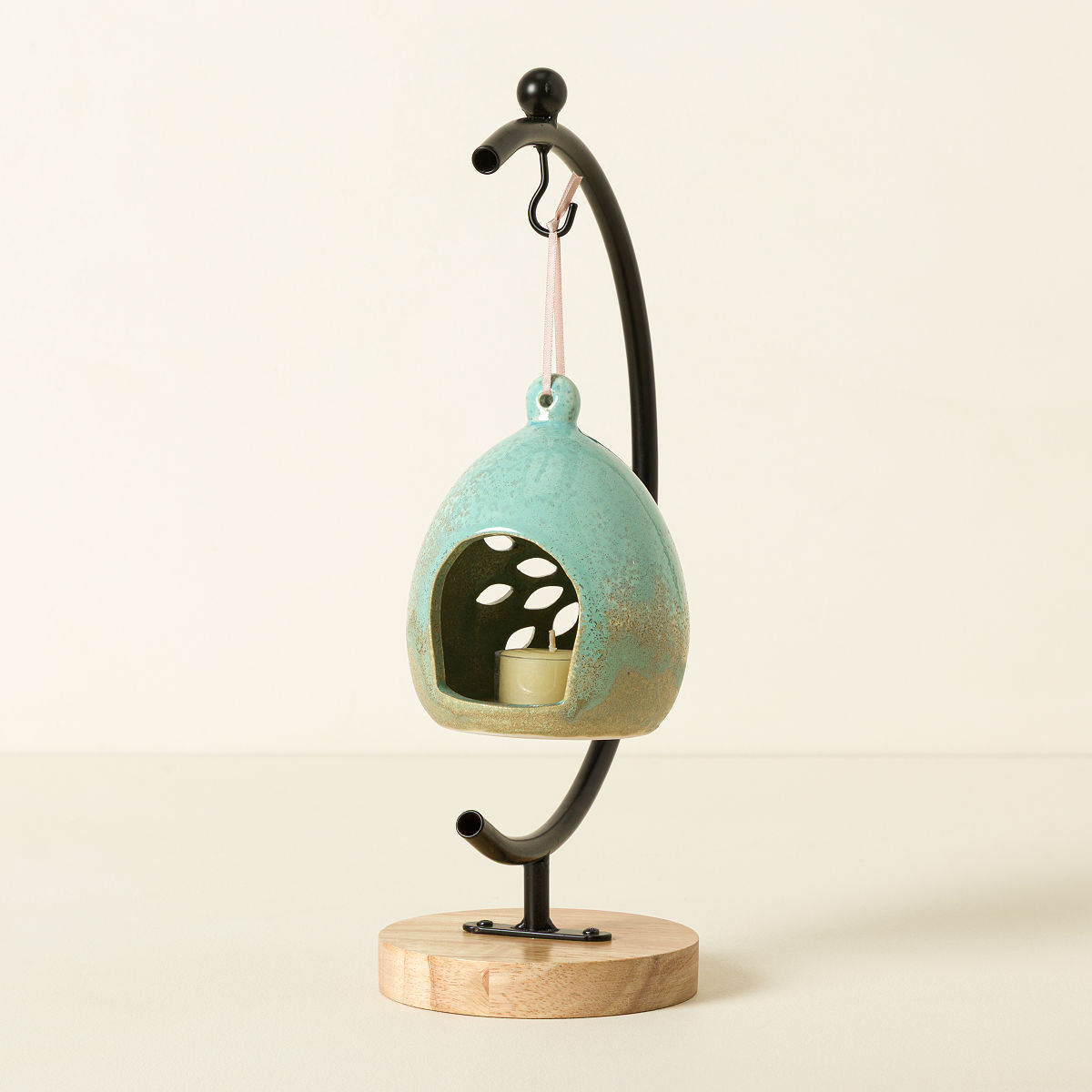 Cremation Memorial Ceramic Luminary - Copper with Shipping Box