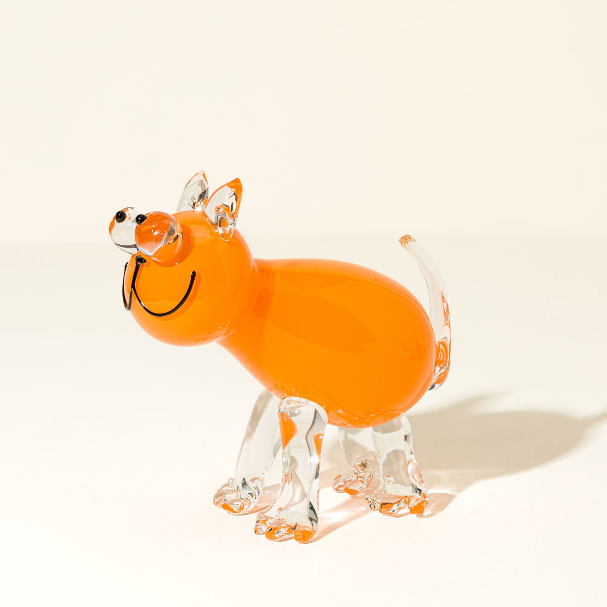 Mood Lifting Glass Animal Sculptures - Cat
