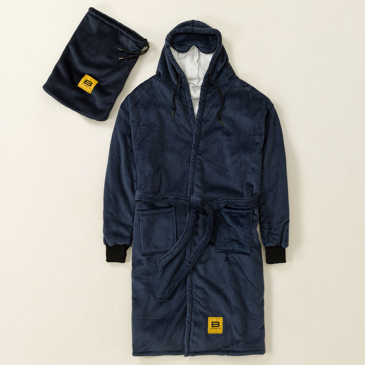 Sherpa Hideout Robe - Navy