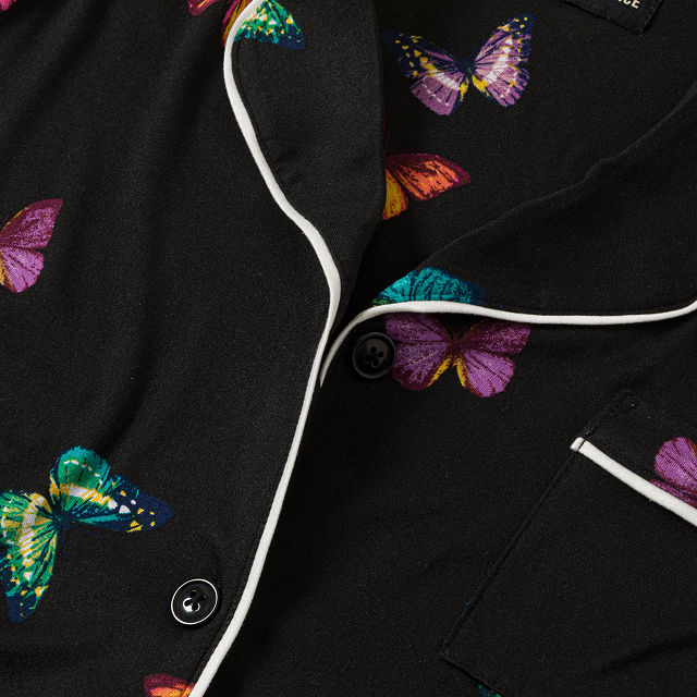 Midnight Butterfly Pajama Set