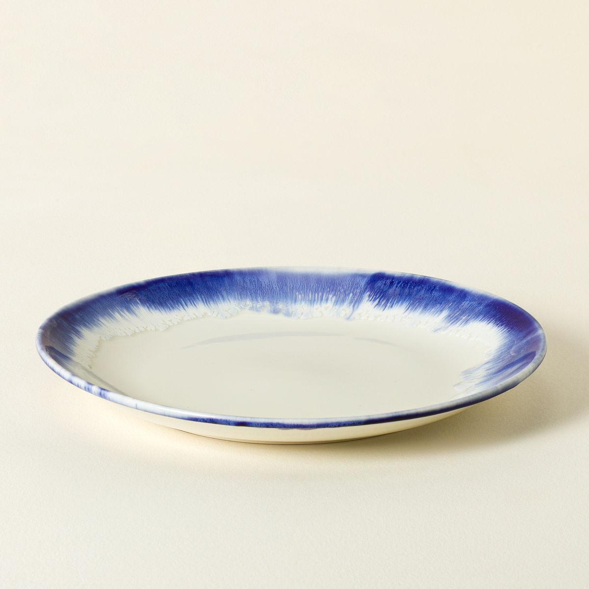 Ceramic Blue Drip Dinnerware - Dinner Plate