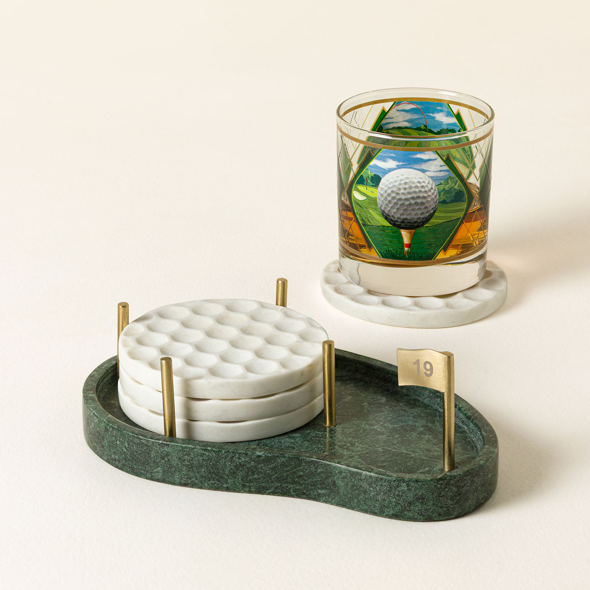 Hole in One Golf Coaster Set