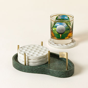 Hole in One Golf Coaster Set