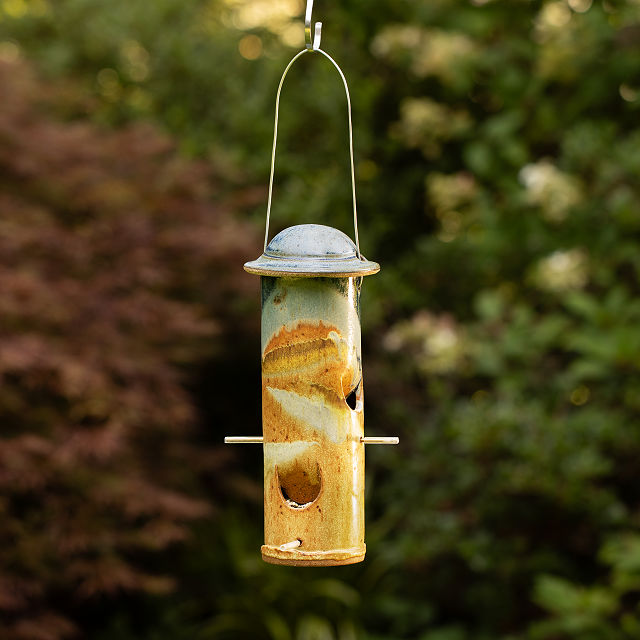 Handmade Stoneware Bird Feeder