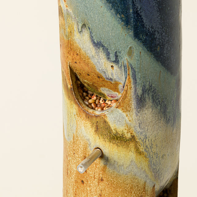 Handmade Stoneware Bird Feeder