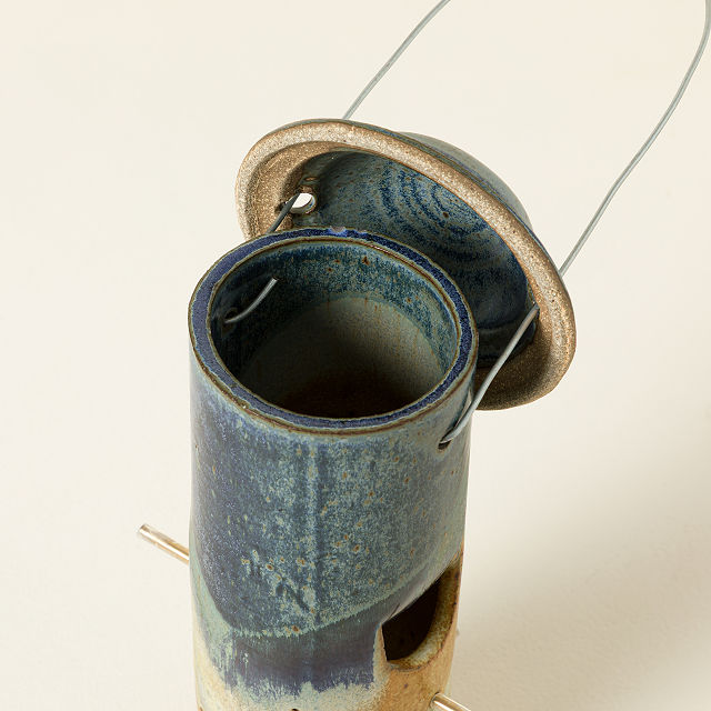Handmade Stoneware Bird Feeder