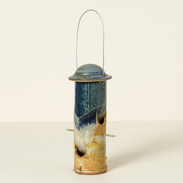 Handmade Stoneware Bird Feeder