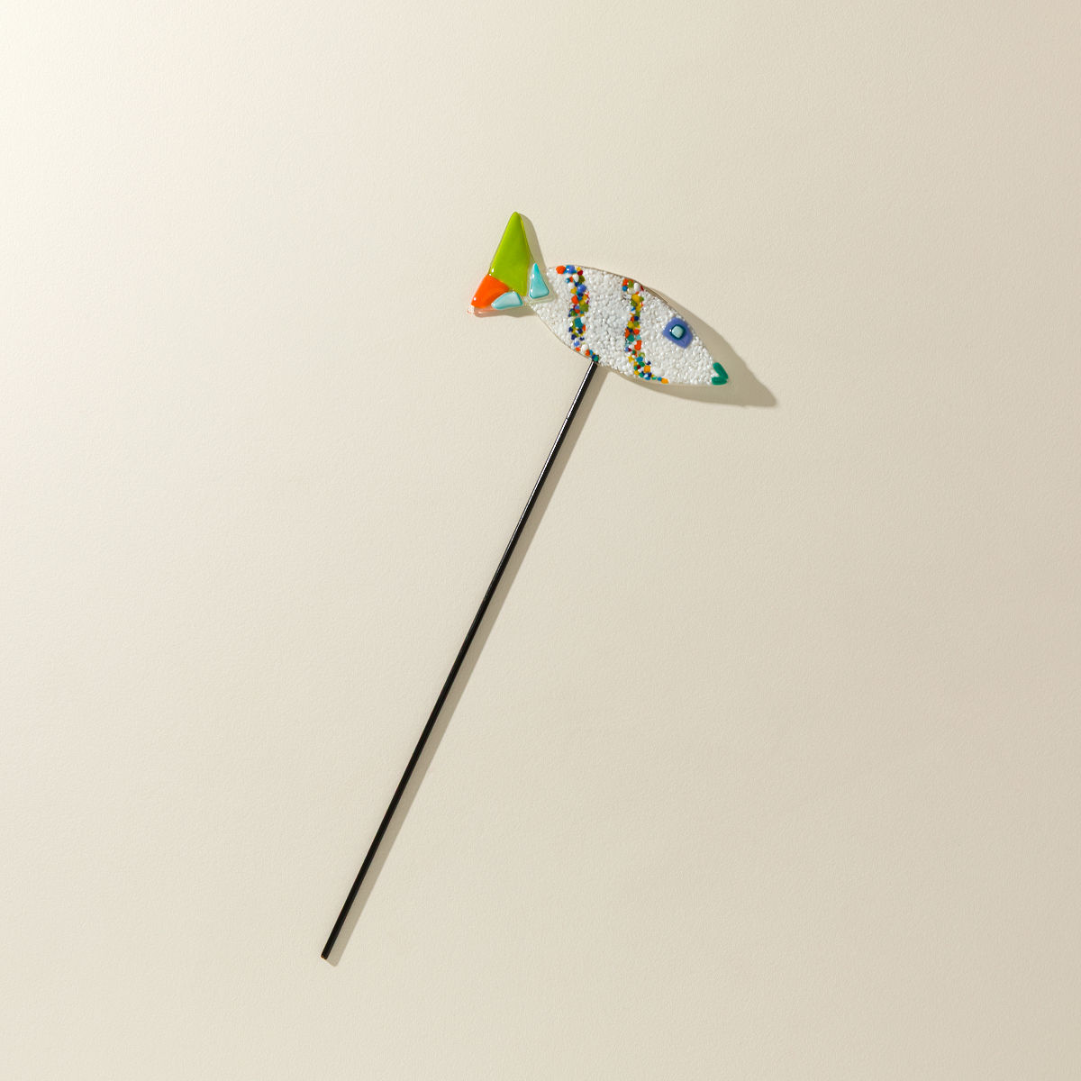 Handmade Glass Garden Stakes - Fish - Small