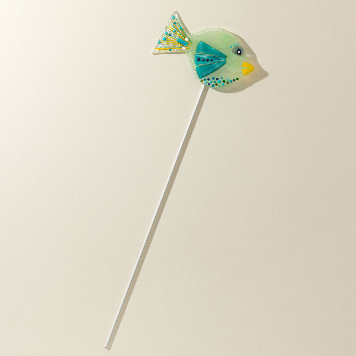 Handmade Glass Garden Stakes - Fish - Large