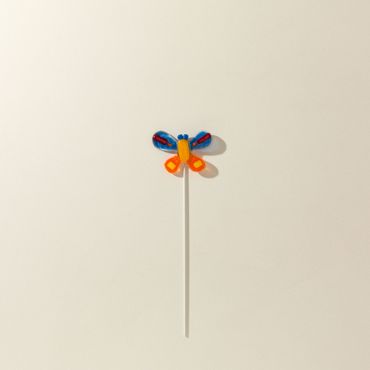 Handmade Glass Garden Stakes - Butterfly - Small