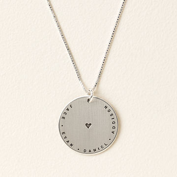 Personalized Love Circle Necklace