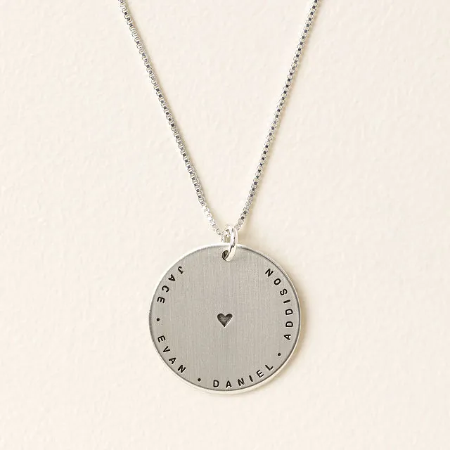 Love circle necklace