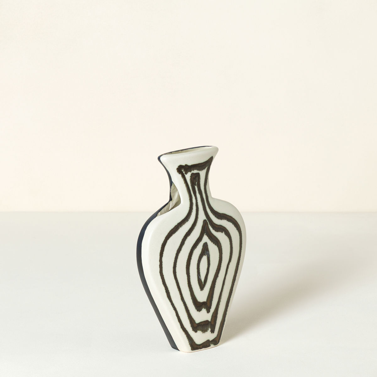 Feathered Lines Art Vase - Small Vase