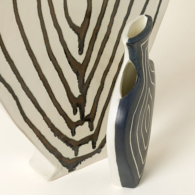 Feathered Lines Art Vase