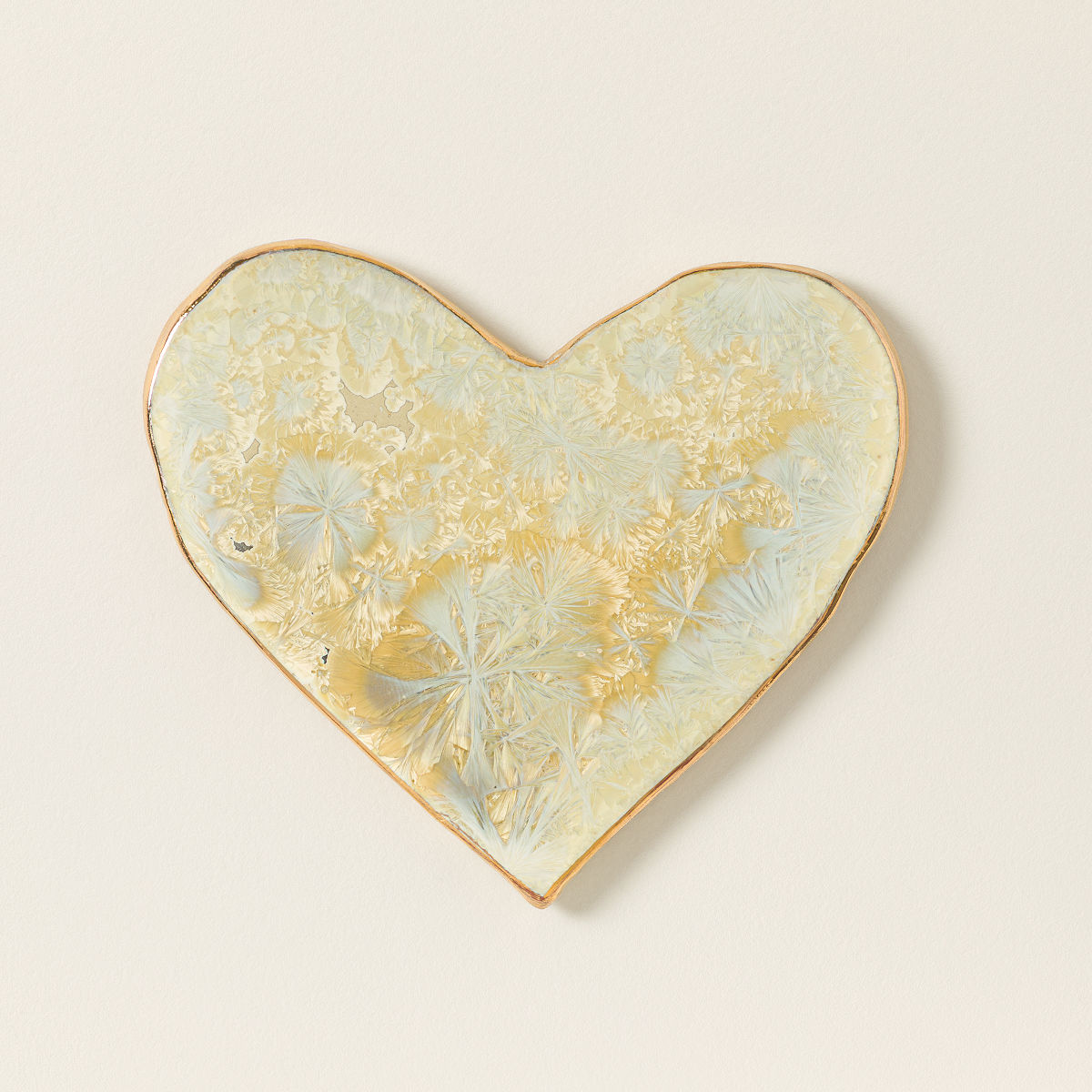 Crystalline Heart Tray - Gold