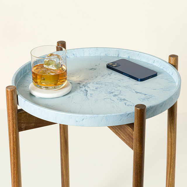 Upcycled Denim Side Table