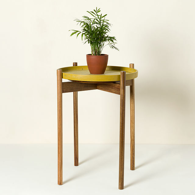 Upcycled Denim Side Table