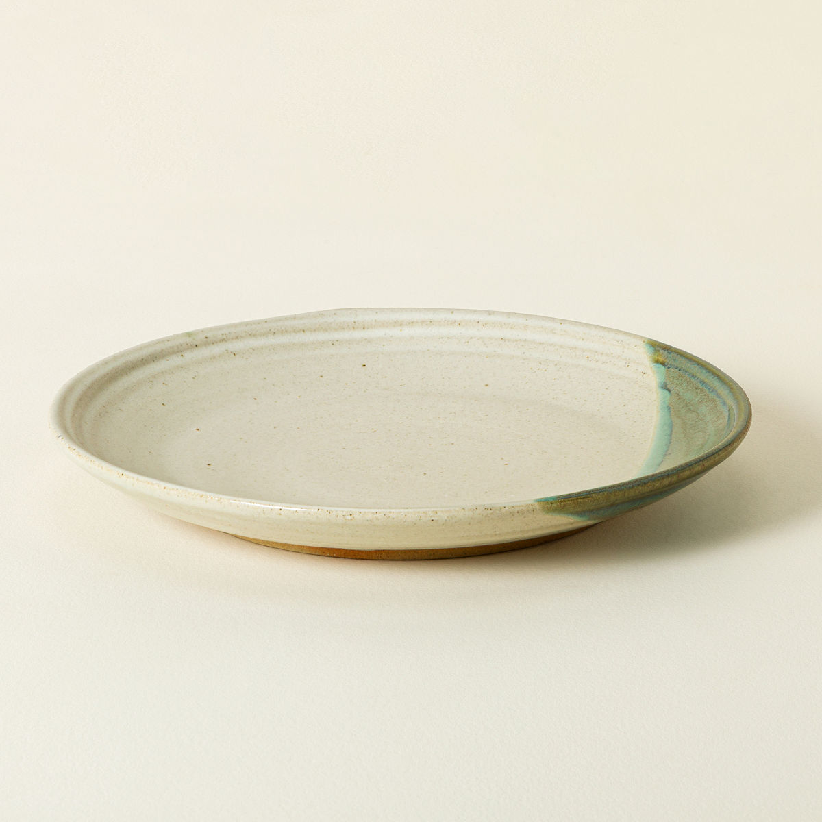Handmade Ceramic Green Splash Dinnerware - Dinner Plate