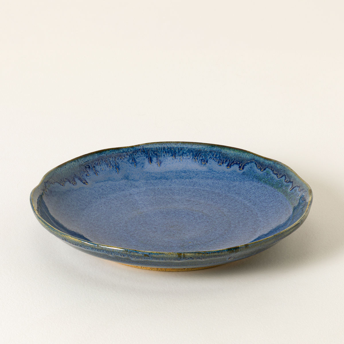 Handmade Ceramic Wavy Dinnerware - Starry Night Blue - Dinner Plate