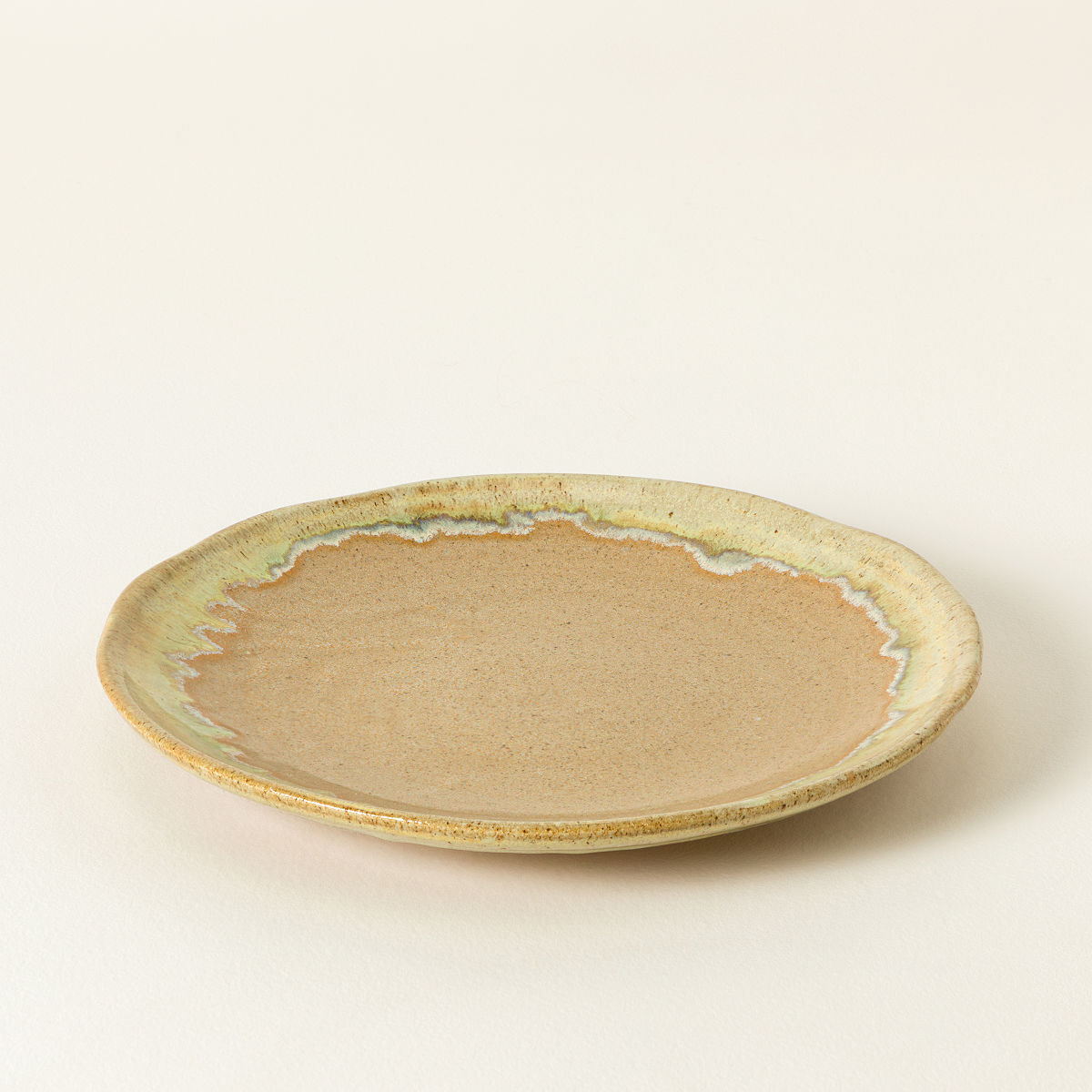 Handmade Ceramic Wavy Dinnerware - Sunflower - Dinner Plate