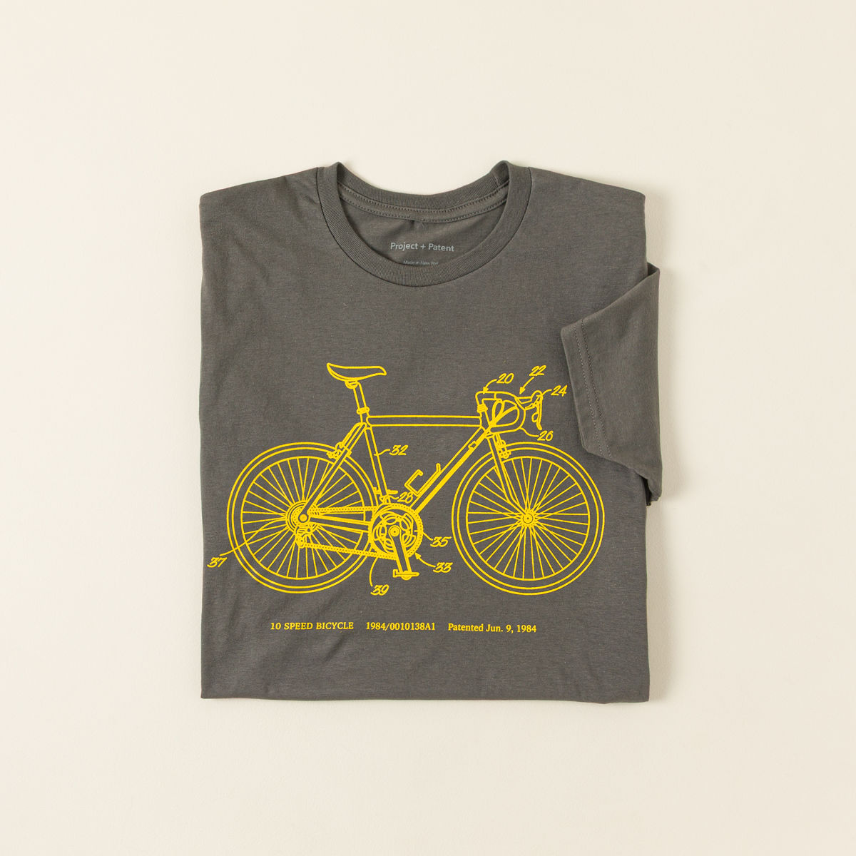 10 Speed Bicycle 1984 Patent Tee