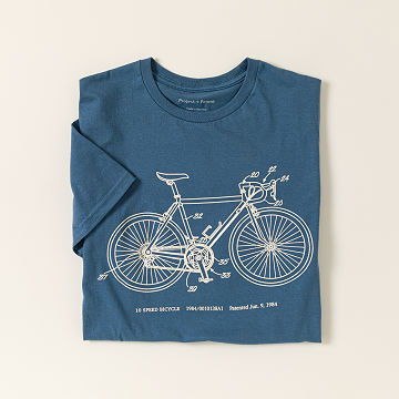 10 Speed Bicycle 1984 Patent Tee