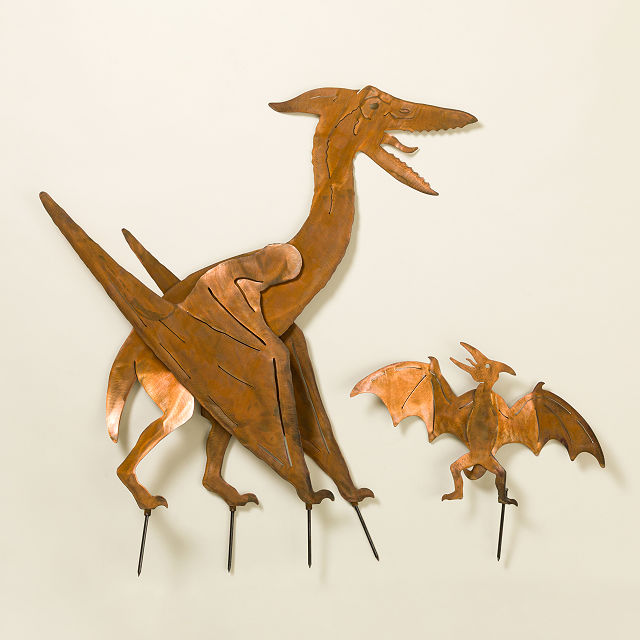 Pterodactyl Garden Sculpture – Set of 2