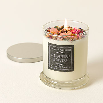 You Deserve Flowers Candle