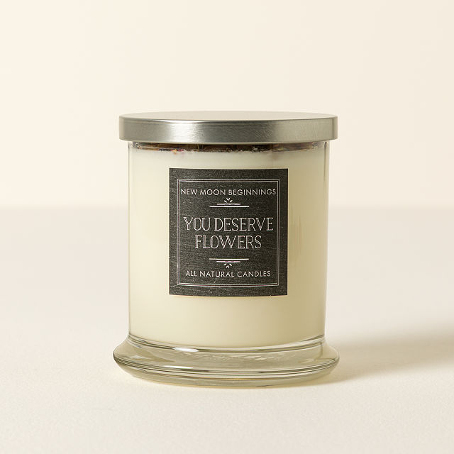 You Deserve Flowers Candle