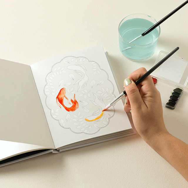 Hidden Patterns Watercoloring Set