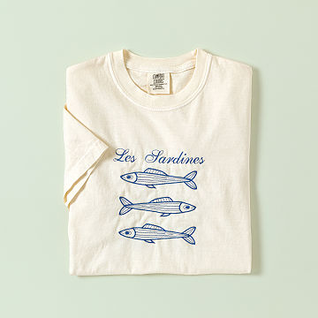 Les Sardines Embroidered T-Shirt
