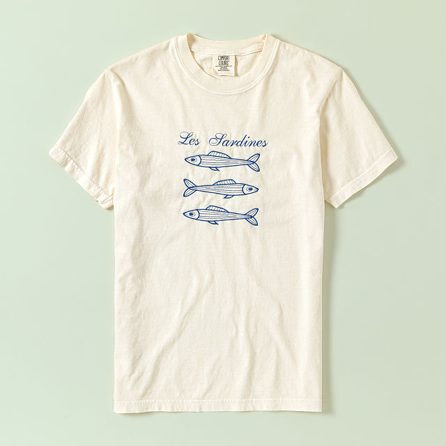 Les Sardines Embroidered T-Shirt