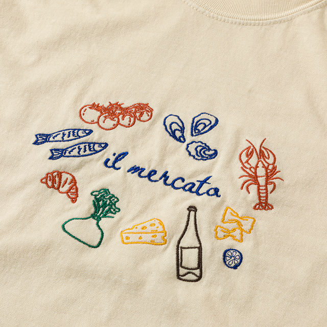 Market Day Embroidered T-Shirt