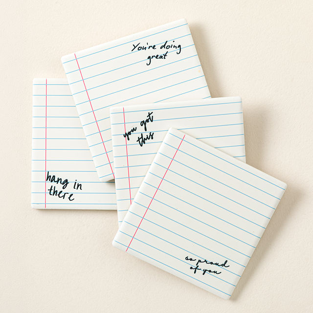 Emotional Support Coasters - Set of 4