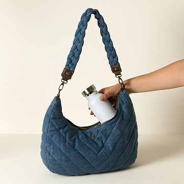 Denim Denim Half Moon HydroHobo® Bag