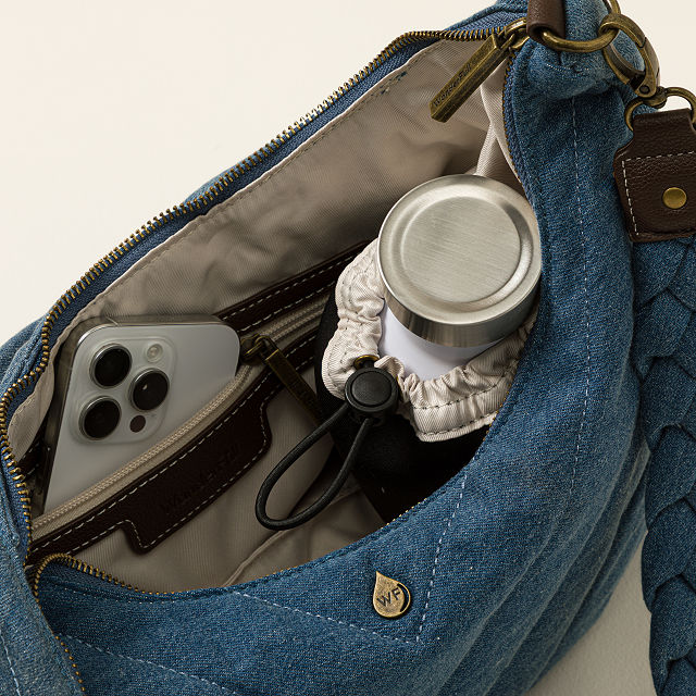 Denim Denim Half Moon HydroHobo® Bag