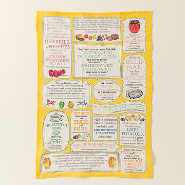 Literary Tastes Tea Towel