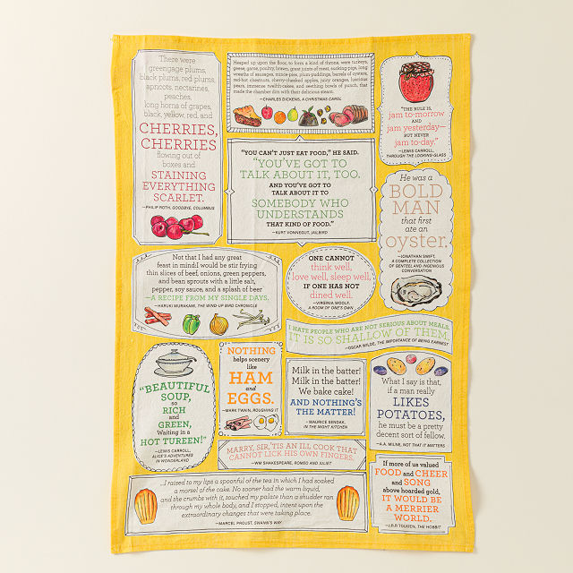 Literary Tastes Tea Towel