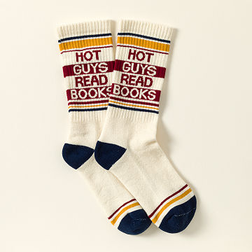 Hot Guys Read Books Socks