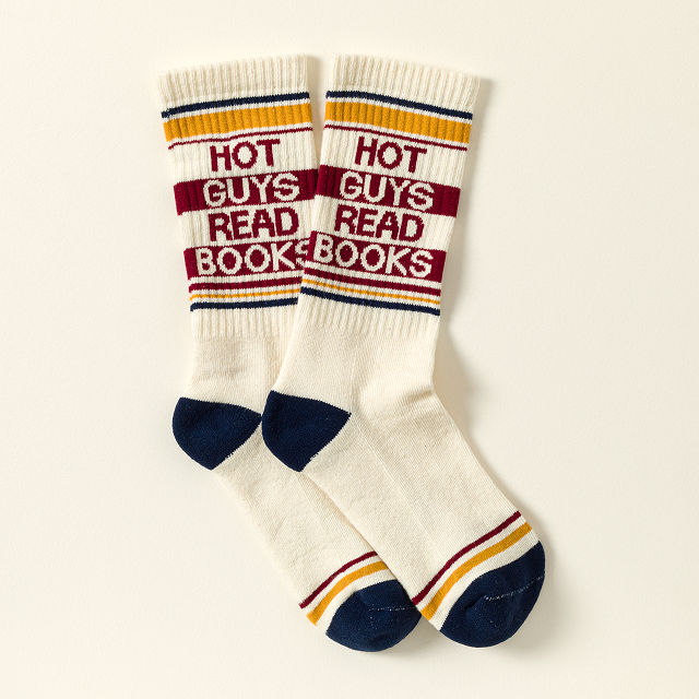 Hot Guys Read Books Socks