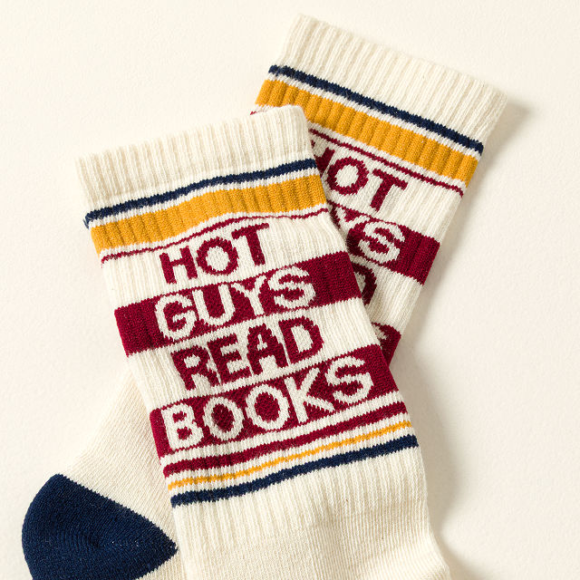 Hot Guys Read Books Socks