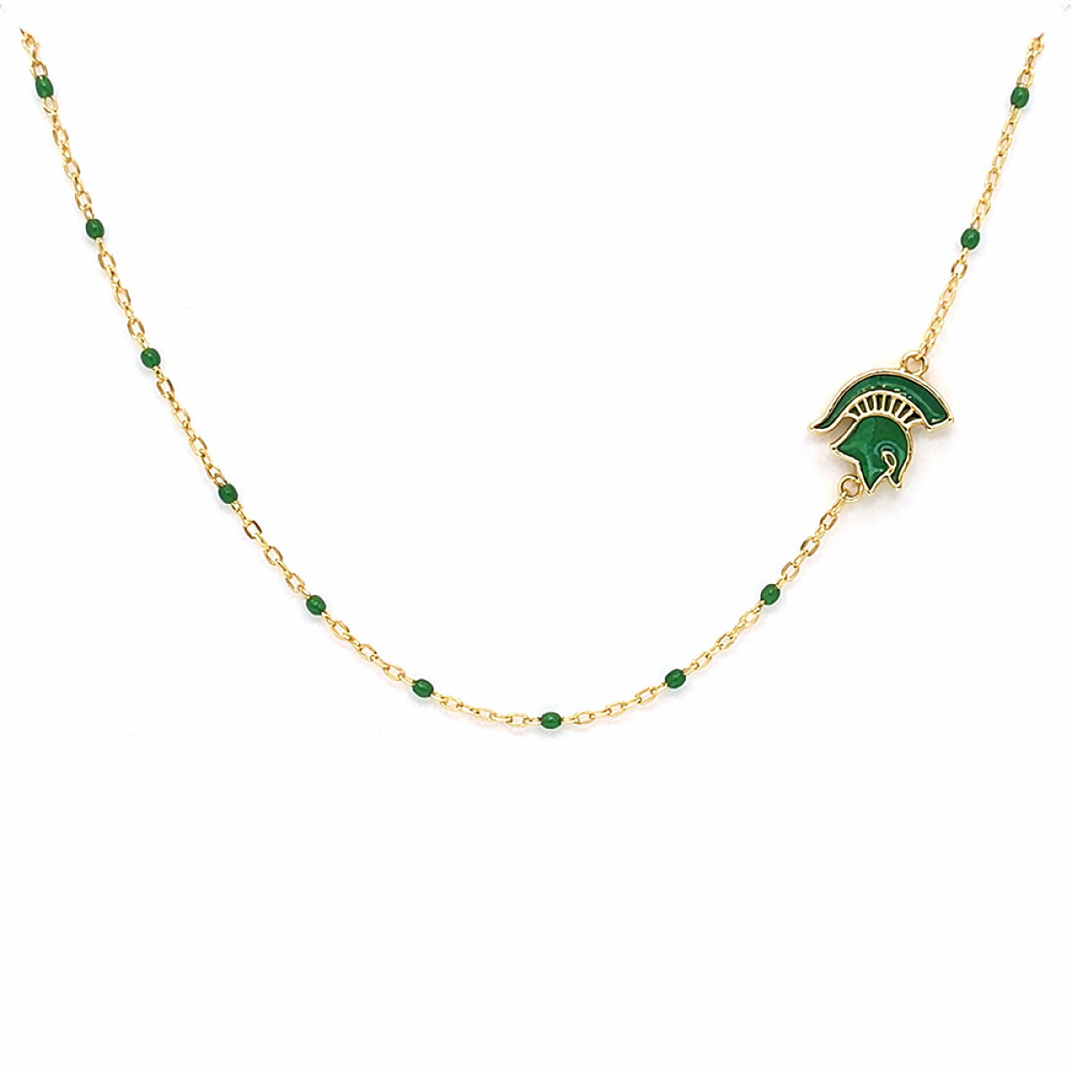 College Logo Necklace - Michigan State University