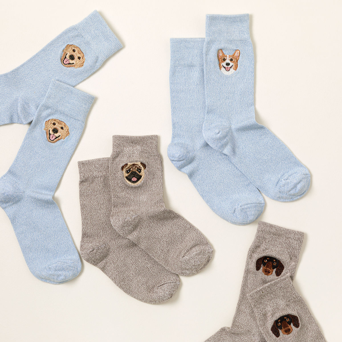 Uncommon Geodes Uncommon Goods | Embroidered Dog Breed Socks | dog breed socks