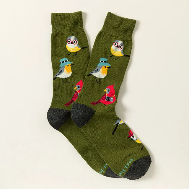 Uncommon Goods | Who's Watching Who Bird Sock | birdwatching socks