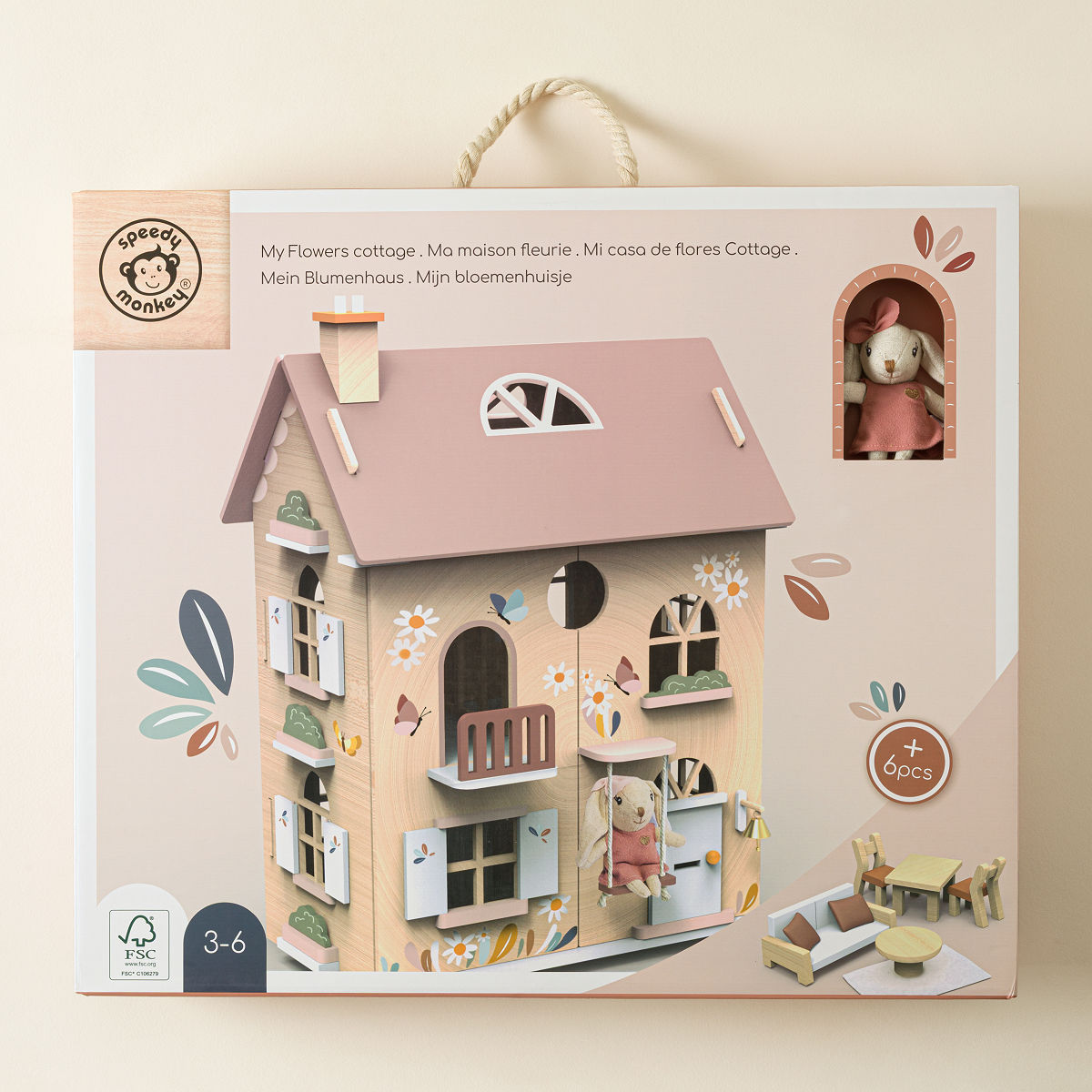 Bunny Family Cottage Dollhouse Collection - Bunny Cottage