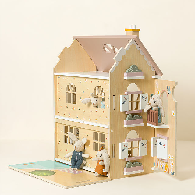 Bunny Family Cottage Dollhouse Collection